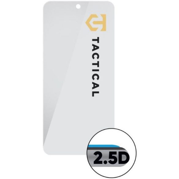 Google Pixel 8a, Kijelzővédő fólia, ütésálló fólia (az íves részre NEM hajlik rá!), Tempered Glass (edzett üveg), Tactical Glass Shield 2.5D, Clear