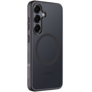 Samsung Galaxy S25 SM-S931, Műanyag hátlap védőtok + szilikon keret, közepesen ütésálló, Magsafe kompatibilis, Tactical MagForce Hyperstealth, áttetsző/szürke