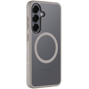 Samsung Galaxy S25 SM-S931, Műanyag hátlap védőtok + szilikon keret, közepesen ütésálló, Magsafe kompatibilis, Tactical MagForce Hyperstealth, áttetsző/világosszürke