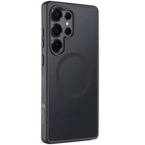 Samsung Galaxy S25 Ultra SM-S938, Műanyag hátlap védőtok + szilikon keret, közepesen ütésálló, Magsafe kompatibilis, Tactical MagForce Hyperstealth, áttetsző/szürke