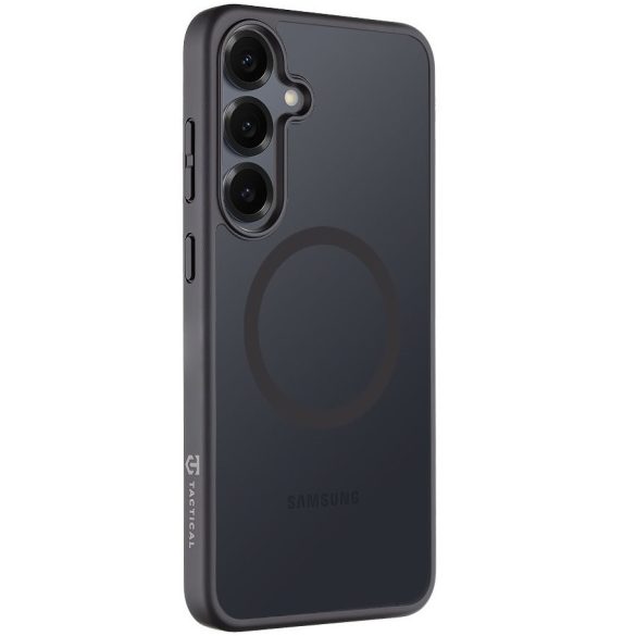 Samsung Galaxy S25 Plus SM-S936, Műanyag hátlap védőtok + szilikon keret, közepesen ütésálló, Magsafe kompatibilis, Tactical MagForce Hyperstealth, áttetsző/szürke