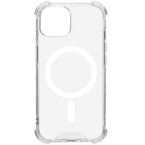 Apple iPhone 15, Műanyag hátlap védőtok + szilikon keret, közepesen ütésálló, Magsafe töltővel kompatibilis, Tactical MagForce Plyo, átlátszó