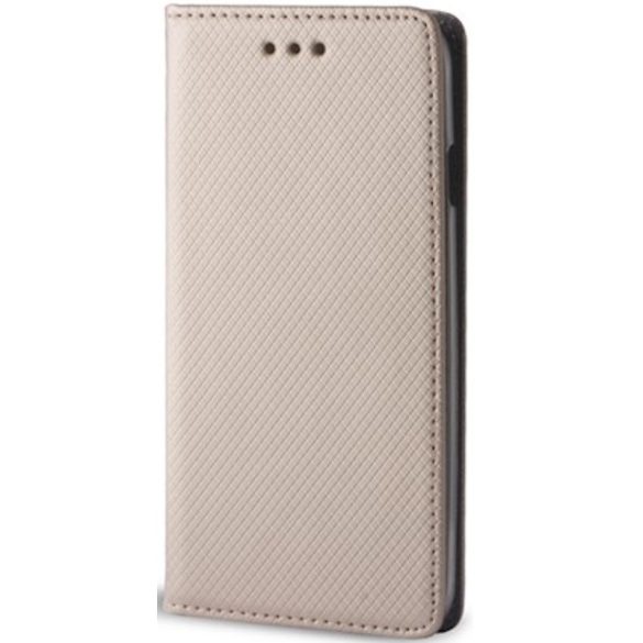 Huawei Honor X8c, Oldalra nyíló tok, stand, Smart Magnet, arany