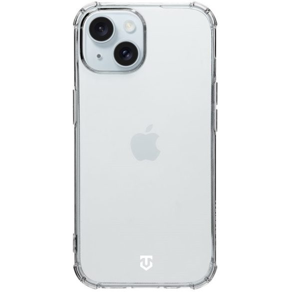 Apple iPhone 15, Szilikon tok, légpárnás sarok, Tactical TPU Plyo, átlátszó