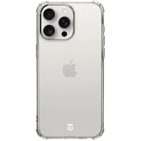 Apple iPhone 15 Pro Max, Szilikon tok, légpárnás sarok, Tactical TPU Plyo, átlátszó