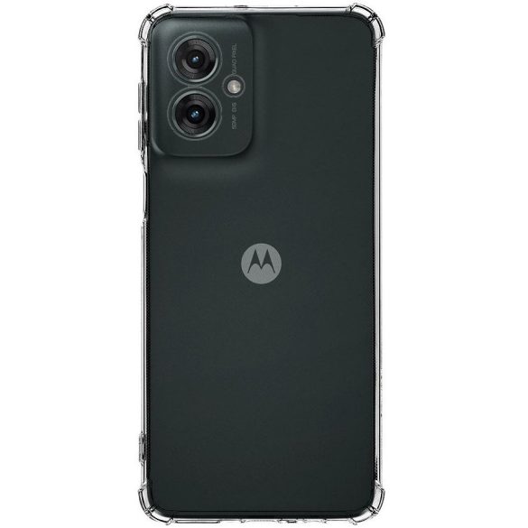 Motorola Moto G55, Szilikon tok, légpárnás sarok, Tactical TPU Plyo, átlátszó