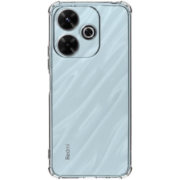Xiaomi Redmi 13 4G / Note 13R / Poco M6 4G, Szilikon tok, légpárnás sarok, Tactical TPU Plyo, átlátszó