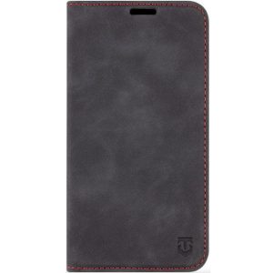 Samsung Galaxy S25 Plus SM-S936, Oldalra nyíló tok, stand, kártyatartóval, Tactical Xproof, fekete