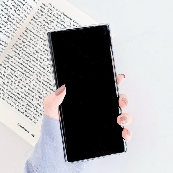 Apple iPhone Air (2025), Szilikon tok, sokszöges márvány minta, Wooze Geometric Marble, színes/fekete