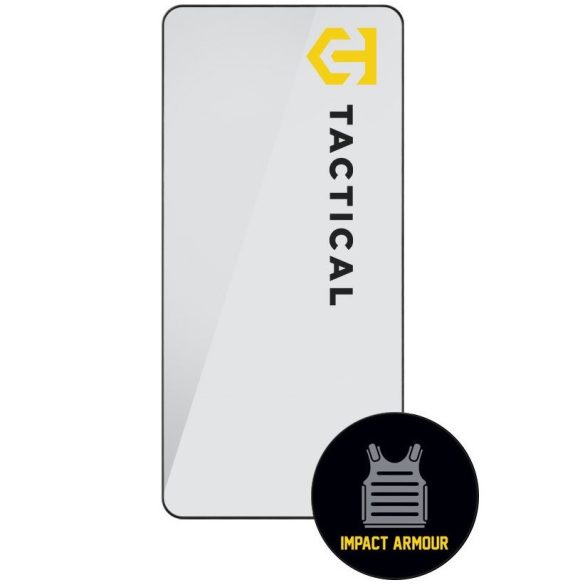 Apple iPhone Air (2025), Kijelzővédő fólia, ütésálló fólia (az íves részre is!), Tempered Glass (edzett üveg), Tactical Glass Impact Armour, fekete