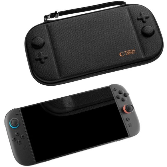 Nintendo Switch 2 tok, fogantyúval, TP Slim Pouch, fekete
