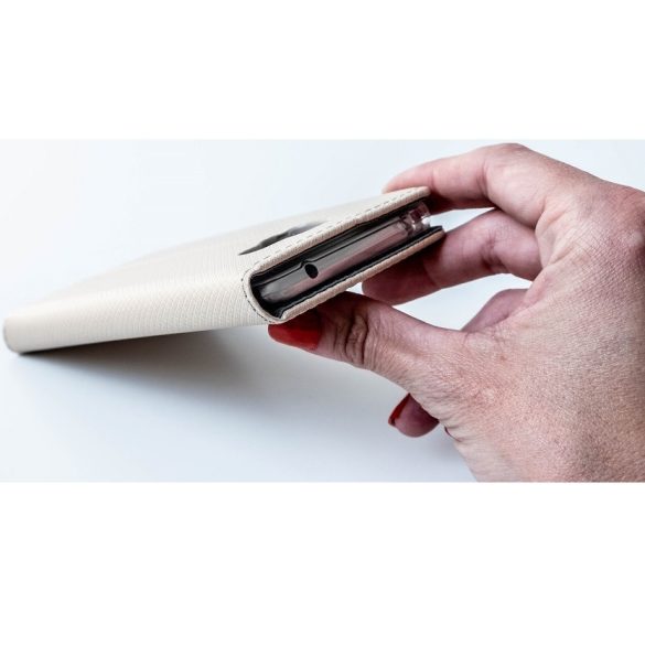 Samsung Galaxy S25 FE SM-S731, Oldalra nyíló tok, stand, Smart Magnet, arany