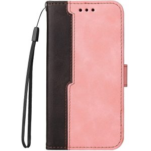 Samsung Galaxy S24 Plus SM-S926, Oldalra nyíló tok, stand, kártyatartóval, kézpánttal, Wooze Colour Wallet, rózsaszín