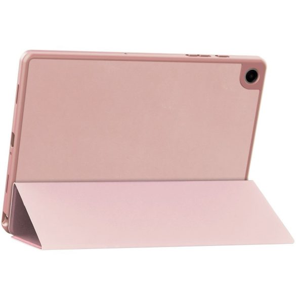 Samsung Galaxy Tab A9 Plus (11.0) SM-X210 / X215 / X216B, mappa tok, közepesen ütésálló, érintőceruza tartóval, Trifold, TP SC Pen, rózsaszín