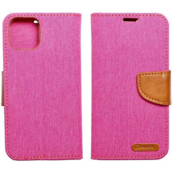 Samsung Galaxy A55 5G SM-A556B, Oldalra nyíló tok, stand, Canvas Book, rózsaszín