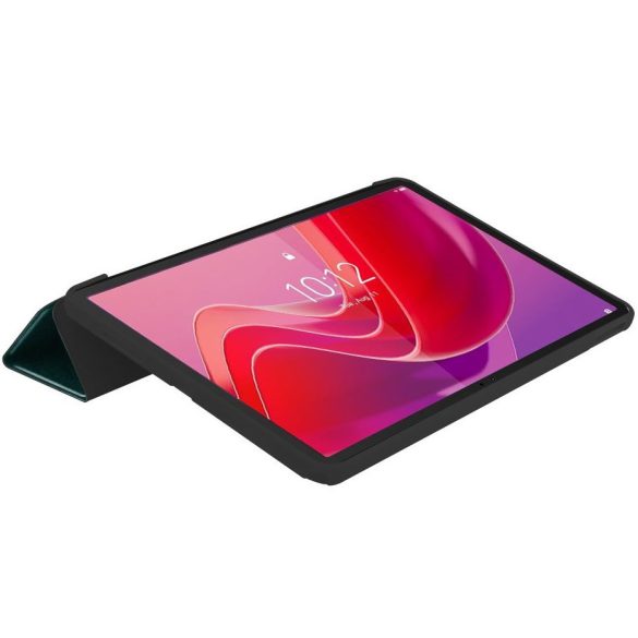 Lenovo Tab M11 (11.0) TB-330, mappa tok, párduc kölyök minta, Trifold, zöld/színes