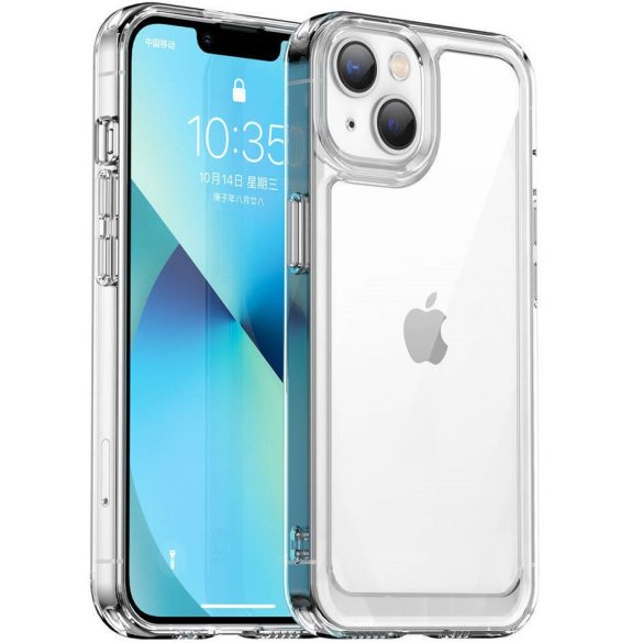 Huawei Honor Magic 6 Lite / X9b / X50, Szilikon védőkeret, akril hátlap, Wooze Bright Edges, átlátszó