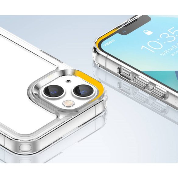 Huawei Honor Magic 6 Lite / X9b / X50, Szilikon védőkeret, akril hátlap, Wooze Bright Edges, átlátszó