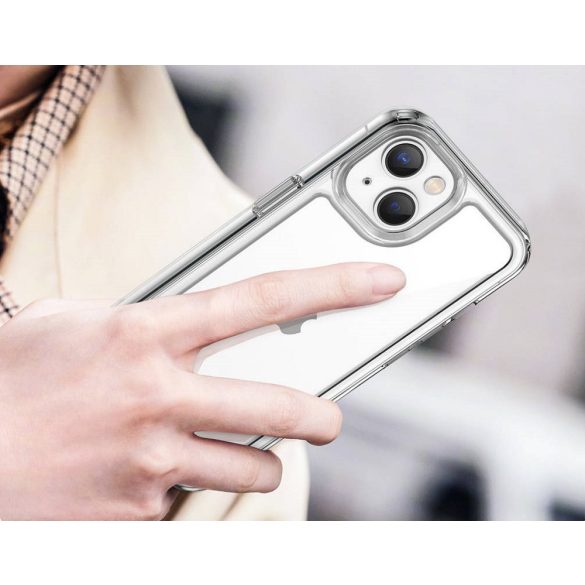 Huawei Honor Magic 6 Lite / X9b / X50, Szilikon védőkeret, akril hátlap, Wooze Bright Edges, átlátszó