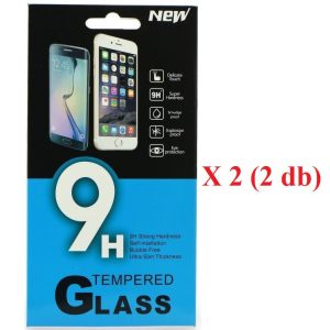 Samsung Galaxy A54 5G SM-A546B, 2db Kijelzővédő fólia, ütésálló fólia (az íves részre NEM hajlik rá!), Tempered Glass (edzett üveg), Clear