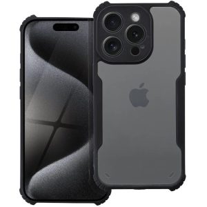 Samsung Galaxy Xcover 7 SM-G556B, Szilikon tok, közepesen ütésálló, légpárnás sarok, akril hátlap, Anti-Drop Case, átlátszó/fekete