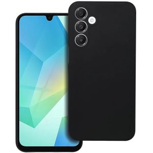 Samsung Galaxy A16 4G / A16 5G SM-A165F / A166B, Szilikon tok, 2 mm vastag, mikrofiber plüss belső, fekete