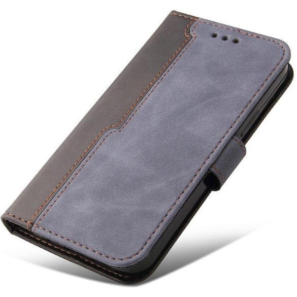 Xiaomi Redmi 14C / Poco C75, Oldalra nyíló tok, stand, kártyatartóval, kézpánttal, Wooze Colour Wallet, szürke