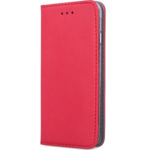 Xiaomi Redmi 14C / Poco C75, Oldalra nyíló tok, stand, Smart Magnet, piros