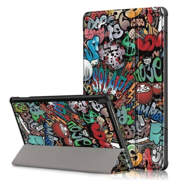 Huawei Honor Pad X8a (11.0), mappa tok, graffiti minta, Trifold, színes