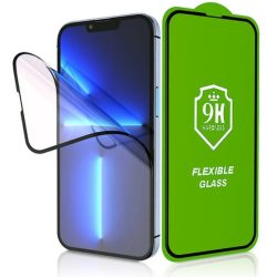   Samsung Galaxy S25 SM-S931, Kijelzővédő fólia, ütésálló fólia, Tempered Glass (edzett üveg), 5D, Full Glue, Nano Flexi Glass, fekete