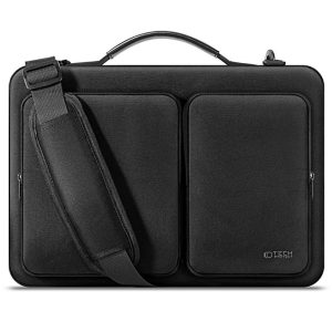 Laptop táska, 13 - 14" készülékhez, vállpánttal, TP Defender Bag, fekete