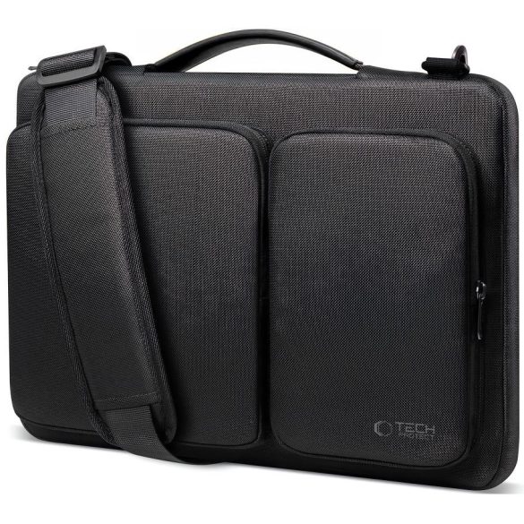 Laptop táska, 13 - 14" készülékhez, vállpánttal, TP Defender Bag, fekete