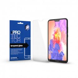   Huawei P20 Lite, Kijelzővédő fólia, ütésálló fólia (az íves részre NEM hajlik rá!), Tempered Glass (edzett üveg), 0.33, Xprotector, Clear