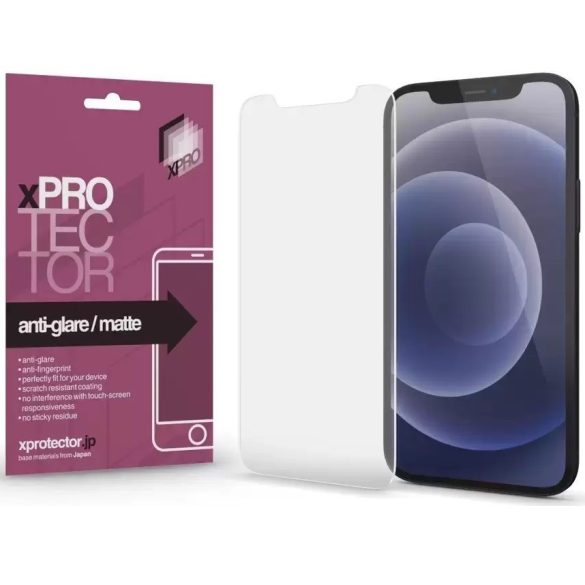 Apple iPhone XS Max / 11 Pro Max, Kijelzővédő fólia (az íves részre NEM hajlik rá!), Xprotector Matte, Clear Prémium