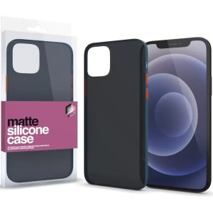 Xiaomi Redmi 9A / 9AT / 9i, Szilikon tok, színes gombokkal, Xprotector Matte, áttetsző/sötétzöld