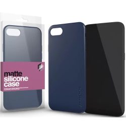   Apple iPhone 12 / 12 Pro, Szilikon tok, ultravékony, matt, Xprotector Matte, sötétkék
