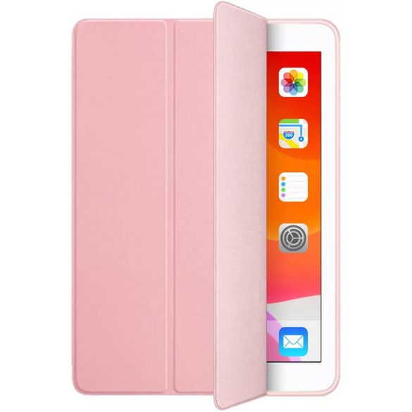 Apple iPad 10.2 (2019 / 2020 / 2021), mappa tok, szilikon hátlap, Smart Case, Xprotector Smart Book Flip, rózsaszín