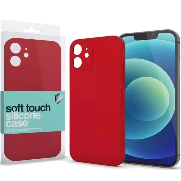 Apple iPhone XR, Szilikon tok, Xprotector Soft Touch Slim, piros