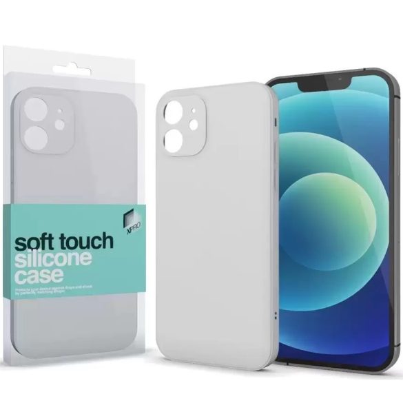 Huawei P20 Lite (2019), Szilikon tok, Xprotector Soft Touch Slim, tört-fehér