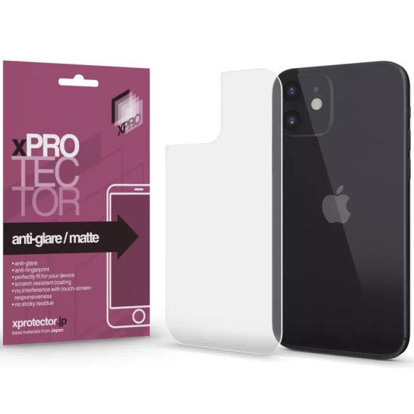 Apple iPhone 13 Pro Max, Kijelzővédő fólia (az íves részre NEM hajlik rá!), hátlapi, Xprotector Matte, Clear Prémium