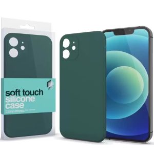 Samsung Galaxy A12 / A12 Nacho / M12 SM-A125F / A127F / M127F, Szilikon tok, Xprotector Soft Touch Slim, sötétzöld