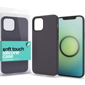 Apple iPhone 13 Pro, Szilikon tok, MagSafe rögzítésű, Xprotector Soft Touch MagSafe, fekete