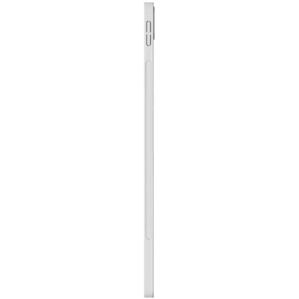Apple iPad Pro 11 (2020 / 2021 / 2022), Műanyag hátlap töltőtok, PitaFlow vezeték nélküli töltővel, karbon minta, Pitaka MagEZ Pro Case, fehér