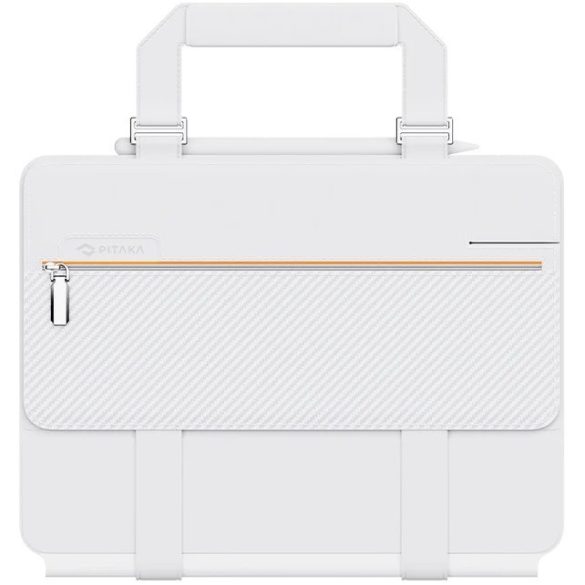 Apple iPad Pro 12.9 (2021) / iPad Pro 12.9 (2022), táska + mappa tok, stand, mágneses záródás, kamera védelem, Pitaka FlipBook, fehér