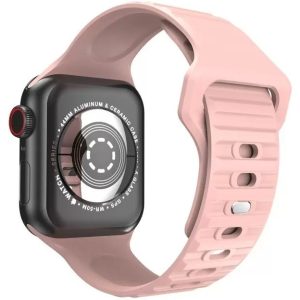 Apple Watch 4-6, SE, SE (2022) (42 / 44 mm) / Watch 7-9 (45 mm) / Watch Ultra 1-2 (49 mm), szilikon pótszíj, állítható, sport, Xprotector, rózsaszín