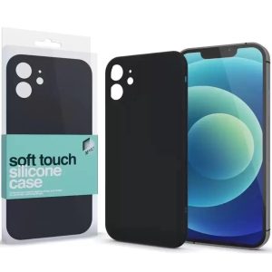 Apple iPhone 16e, Szilikon tok, Xprotector Soft Touch Slim, fekete