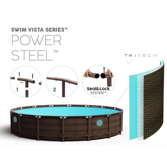 BESTWAY Power Steel Swim Vista Set medence D4,88m x 122cm (56725)