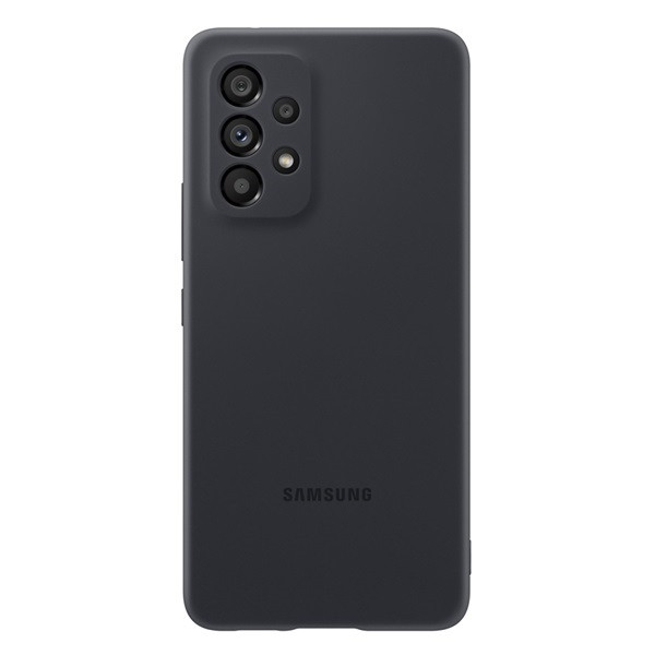 Samsung Galaxy A53 5G SM-A536U, Szilikon tok, fekete, gyári